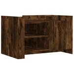 vidaXL Table basse chêne fumé 80x50x50 cm bois d'ingénierie