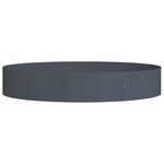 vidaXL Pots de jardin 5 Pièces Anthracite 120 x 120 x 20 cm Acier