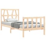 vidaXL Cadre de lit sans matelas bois de pin massif
