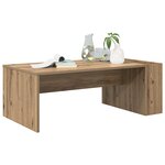 vidaXL Table basse Chêne artisanal 95 x 50 x 34 cm Bois d'ingénierie