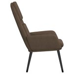 vidaXL Chaise de relaxation Taupe Tissu
