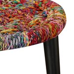 vidaXL Table basse 2 Pièces Détails tissés chindi Multicolore