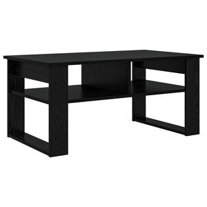 vidaXL Table basse Chêne noir 96 x 54 x 44 cm Bois d'ingénierie