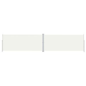 vidaXL Auvent latéral rétractable Crème 220x1000 cm