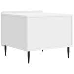 vidaXL Table basse Blanc brillant 49 x 50 x 42 cm Bois d'ingénierie