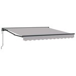 vidaXL Auvent Rétractable Gris clair 300x250 cm tissu