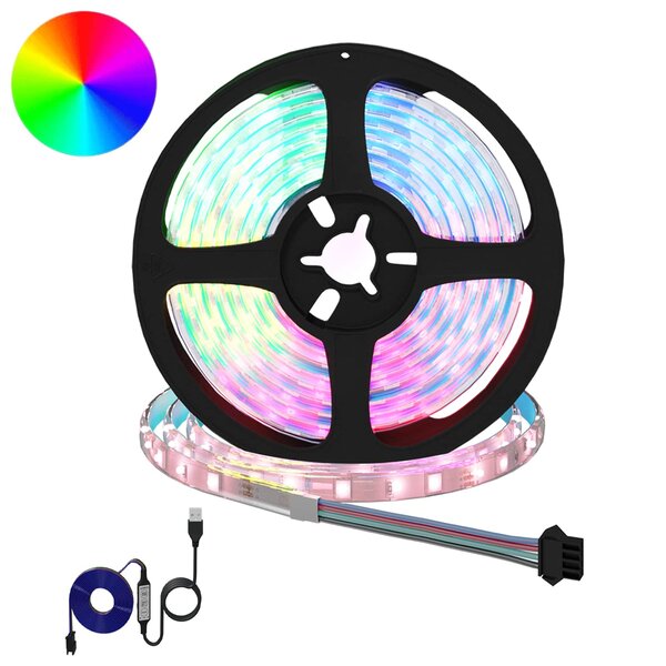 vidaXL Bande LED 12 Pièces Noir et Transparent 2100 mm