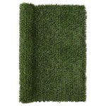 vidaXL Clôture Artificielle Vert clair 1 5 x 3 m PVC et Acier