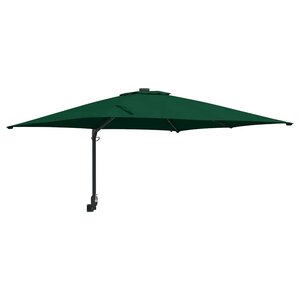vidaXL Parasol de jardin Vert 248.5 x 247.5 x 160 cm tissu