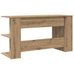 vidaXL Bureau chêne artisanal 140 x 50 x 75 cm Bois d'ingénierie