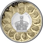 Pièce de monnaie en Argent 1 Dollar g 31.1 (1 oz) Millésime 2025 MONARCHS OF BRITAIN