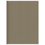 vidaXL Tapis de tente Taupe 400x700 cm PEHD