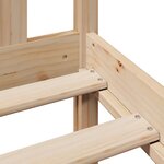 vidaXL Lit bibliothèque sans matelas 160x200 cm bois massif de pin