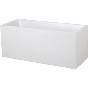 Jardinière 97 6 L - 99 5 x 39 x 43 cm - Blanc cérusé