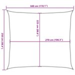 vidaXL Voile d'ombrage 160 g/m² rectangulaire gris clair 2 5x3 m PEHD