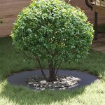 vidaXL Anneaux d'arbre plats 5 Pièces Anthracite Ø40 / 70 cm Acier