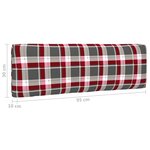 vidaXL Salon de jardin palette 6 Pièces et coussins Pin imprégné de blanc