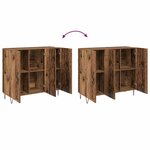 vidaXL Buffet Bois ancien 90 x 34 x 80 cm Bois d'ingénierie