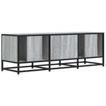 vidaXL Meuble TV sonoma gris 120x35x41 cm bois d'ingénierie et métal
