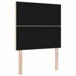 vidaXL Tête de lit avec des lumières à LED Réglable Crème 90 cm tissu