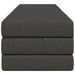 vidaXL Canapé-lit pliable 200 x 67 x 45 cm Gris foncé