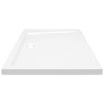vidaXL Receveur de douche rectangulaire ABS 80x100 cm