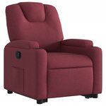vidaXL Fauteuil inclinable rouge bordeaux tissu