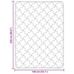 vidaXL Duvet complet toute l'année Matelassé Noir 140 x 220 cm