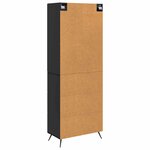 vidaXL Ensemble de Meubles 2 Pièces Noir 66 x 34 5 x 90 cm