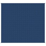 vidaXL Couverture lestée Bleu 220x235 cm 15 kg Tissu