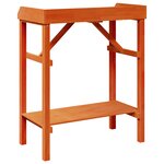 Table de rempotage vidaXL Acacia 75x40x90 cm en bois massif de pin