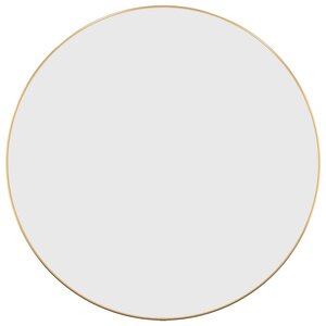 vidaXL Miroir mural Doré Ø 60 cm Rond