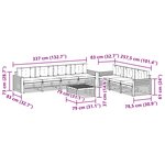 vidaXL Ensemble de canapés d'extérieur 8 Pièces Gris Naturel et Clair