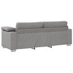 Canapé 3 places vidaXL Gris nuage 178 cm en tissu