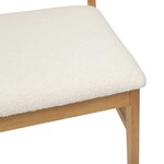 vidaXL Chaise de salle à manger 2 Pièces Naturel et clair