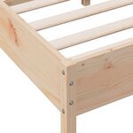 vidaXL Cadre de lit sans matelas 100x200 cm bois massif de pin