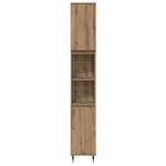 vidaXL Ensemble de mobilier de salle de bain 3 Pièces Chêne artisanal