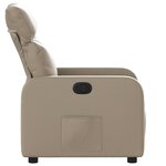 vidaXL Fauteuil inclinable Cappuccino Similicuir