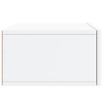 vidaXL Table de chevet murale blanc 35x35x20 cm
