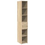 vidaXL Armoire de rangement mince chêne sonoma 30x42 5x225 cm