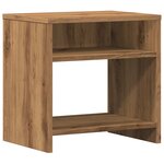 vidaXL Tables de chevet 2 Pièces chêne artisanal bois d'ingénierie