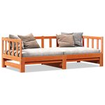 vidaXL Lit d'appoint sans matelas Marron 2x(80x200) cm