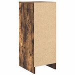 vidaXL Armoire à chaussures chêne fumé 29 5x34x76 cm bois d'ingénierie