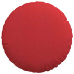 vidaXL Coussins de siège 2 Pièces Rouge Ø40 x 13 cm tissu