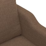 vidaXL Ensemble de canapés 4 Pièces avec coussins Marron Tissu