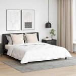 vidaXL Duvet avec coussins Argyle 3 Pièces Blanc 260 x 220 cm Microfibre