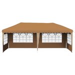 vidaXL Tente de fête pop-up 575 x 289 x 245 cm Beige