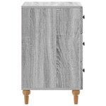 vidaXL Cabinet de chevet Sonoma gris 43 x 41 x 66 5 cm