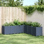 vidaXL Jardinière bleu gris 160x160x53 cm PP