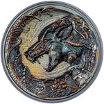 Monnaie DOG Cyborg Revolution Chien 3 Oz Argent 20$ Palau 2023